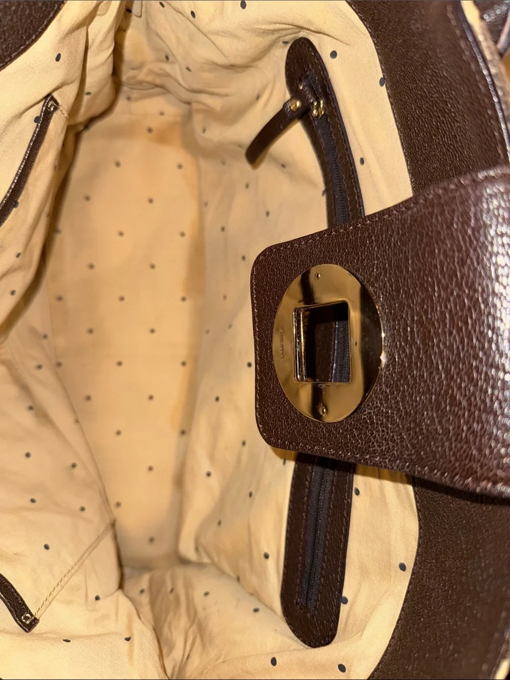 kate spade Brown and Cream‎ Zebra-Print Tote